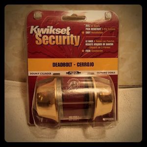 Brass Kwikset Security Double Cylinder Deadbolt Set
